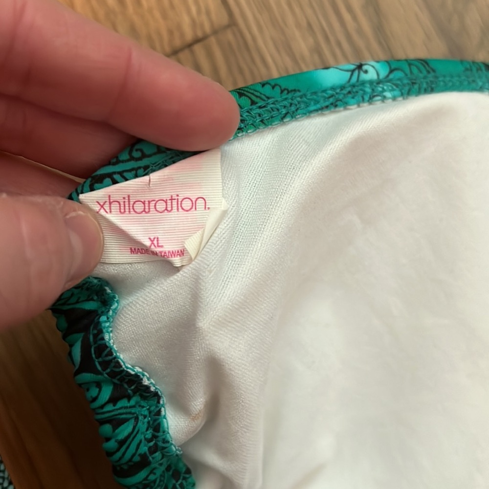 Xhilaration Paisley Print Triangle Bikini Top Size XL - Picture 4 of 5